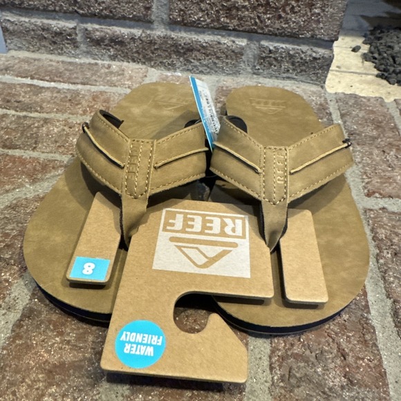 Reef Marbea SL Flip Flop Sandals Mens Sz 8 Comfort Water Friendly Bronze Brown - Picture 2 of 10